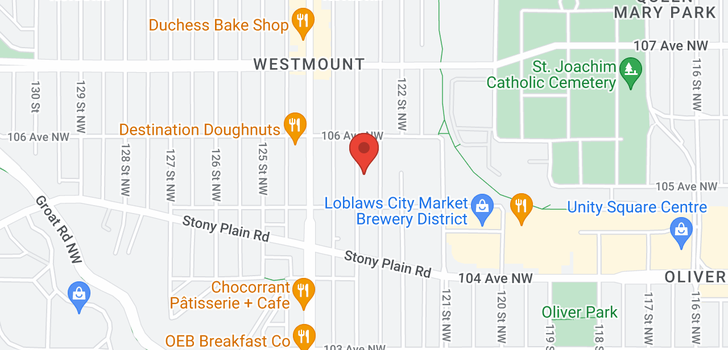 map of #204 10523 123 ST NW